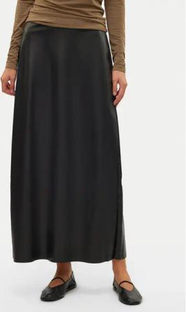 Vero Moda Rock aus Kunstleder Olympia 10309137 Schwarz Regular Fit