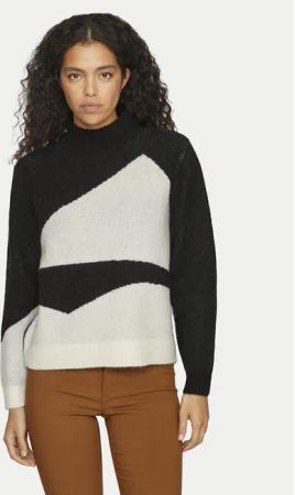 Vila Rollkragenpullover Cilia 14094212 Schwarz Regular Fit