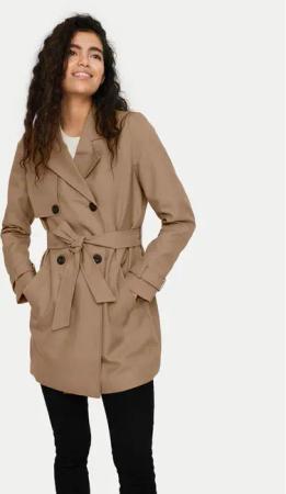 Vero Moda Tenchcoat Celeste 10239411 Braun Regular Fit