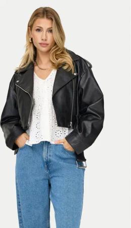 ONLY Jacke aus Kunstleder Vera 15321935 Schwarz Regular Fit