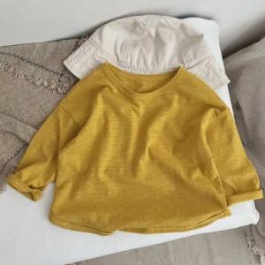 suebidou Longsleeve Weicher O-Neck Pulli Langarm aus Baumwolle unifarben legerer moderner Schnitt