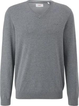 s.Oliver Strickpullover Strickpullover mit V-Ausschnitt - Regular Fit