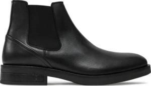 Tommy Hilfiger Klassische Stiefeletten Premium Hilfiger Tl Lth Chelsea FM0FM05185 Schwarz