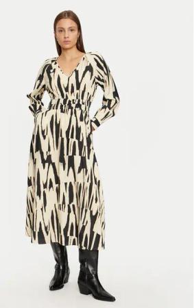 ONLY Kleid für den Alltag Mila 15329677 Beige Regular Fit