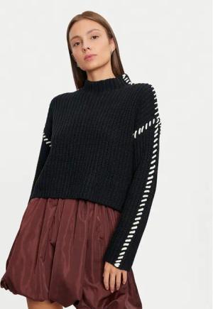 Vero Moda Pullover New Cream 10313514 Schwarz Loose Fit