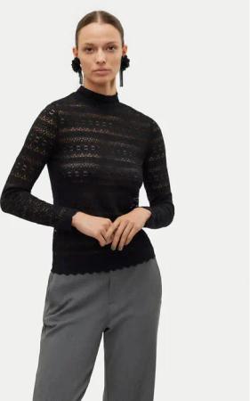 Vero Moda Bluse Zoe 10315443 Schwarz Slim Fit