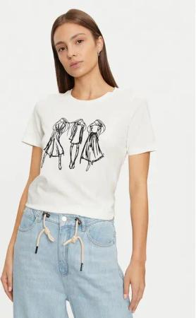 Vero Moda T-Shirt Romy 10320297 Weiß Regular Fit