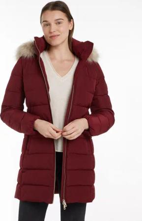 Tommy Hilfiger Steppmantel "HERITAGE DOWN TYRA COAT WITH FUR", mit Fellimitat