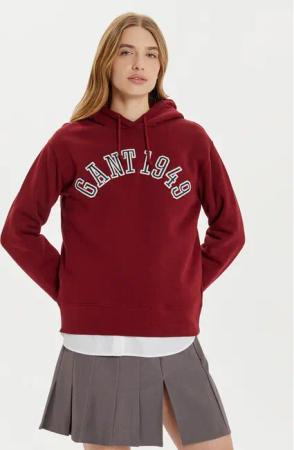 Gant Sweatshirt 1949 Arch Graphic 4201262 Rot Loose Fit