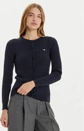 Gant Strickjacke 4800103 Dunkelblau Slim Fit