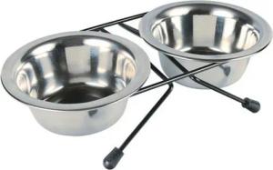 TRIXIE Napf-Set Eat on Feet Stainless Steel Bowl Set
