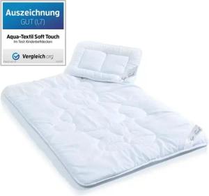 aqua-textil Bettdecke, Kopfkissen + Topper Soft Touch Mikrofaser Kids Kinder Steppdecke Set 100x135cm + 40x60cm