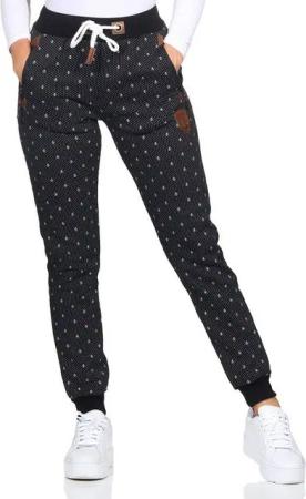 Aurela Damenmode Jogginghose Thermo Jogginghose Damen gefütterte Sporthose Anker Kordelzug Warmes Innenfleece