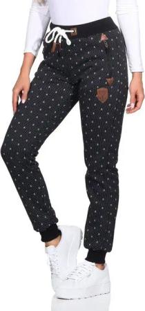 Aurela Damenmode Jogginghose Thermo Jogginghose Damen gefütterte Sporthose Anker Kordelzug Warmes Innenfleece