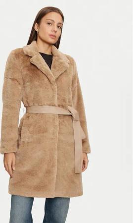 ONLY Pelzmantel Vida 15322103 Beige Regular Fit