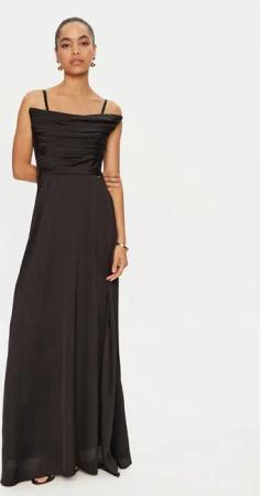 Rinascimento Abendkleid CFC0121818003 Schwarz Slim Fit