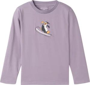 TOM TAILOR Jungen Langarmshirt mit Print, lila, Print, Gr. 128/134