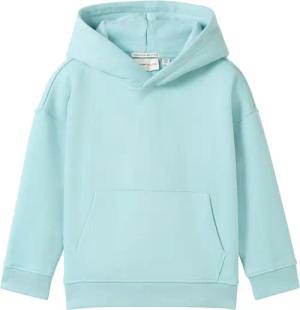 TOM TAILOR Jungen Oversized Hoodie mit Bio-Baumwolle, blau, Print, Gr. 128/134