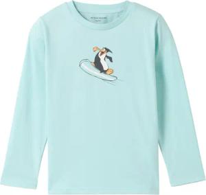 TOM TAILOR Jungen Langarmshirt mit Print, blau, Print, Gr. 128/134