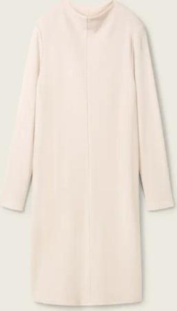 TOM TAILOR Damen Strukturiertes Kleid, braun, Uni, Gr. 40