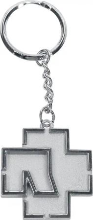 Rammstein Schlüsselanhänger - Rammstein Logo - silberfarben - Lizenziertes Merchandise!