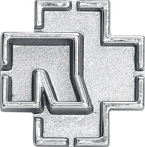 Rammstein Pin - Rammstein Logo - silberfarben - Lizenziertes Merchandise!