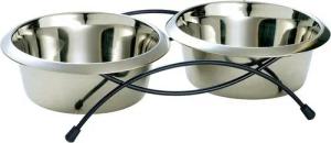 Hunter Tierbedarf Napf-Set Doppelnapf Edelstahl Double