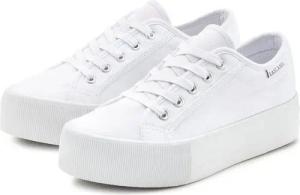 LASCANA Sneaker Schnürhalbschuh, Freizeitschuh aus Textil mit Plateausohle