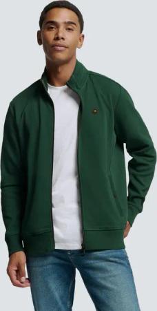 NO EXCESS Sweater "No Excess Weste mit Twill-Jacquard und Reißverschluss"