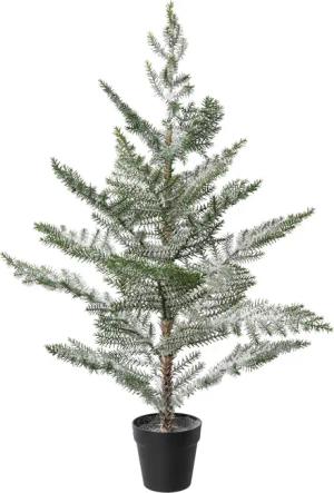 Creativ deco Künstlicher Weihnachtsbaum "Weihnachtsdeko, künstlicher Christbaum, Tannenbaum", Im Topf; Beschneite Optik