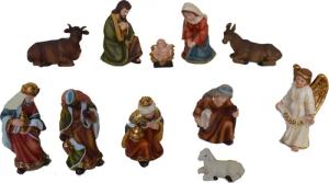 Alfred Kolbe Krippenfigur "Weihnachtsdeko", in kräftigen Farben gestaltet, Höhe 11 cm