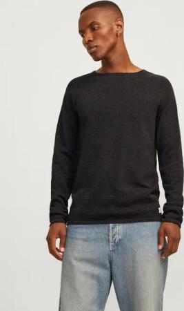 Jack & Jones Rundhalspullover "JJEHILL KNIT CREW NECK NOOS", aus Strukturstrick
