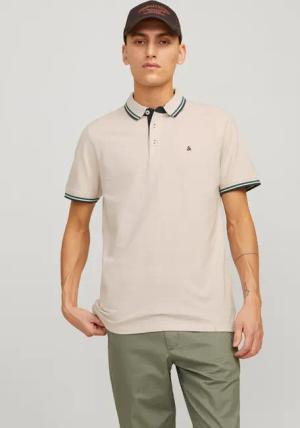 Jack & Jones Poloshirt "JJEPAULOS POLO SS NOOS", mit Logo Stickerei