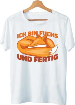 Art & Detail Shirt T-Shirt Offizielles Schlafshirt mit Fuchs Motiv Nachthemd Sprüche T-Shirt