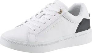 Tommy Hilfiger ELEVATED ESSENTIAL COURT SNEAKER Plateausneaker mit Kontrastbesatz an der Ferse, Freizeitschuh, Halbschuh, Schnürschuh