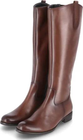 Gabor Reiterstiefel für Damen - Gr. 40,5 - braun - Glattleder