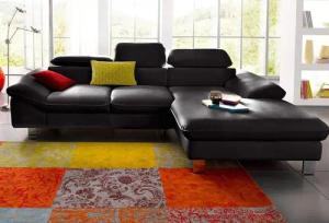 COTTA Polstergarnitur Driver L-Form, (Set), Set bestehend aus: Ecksofa mit Kopfteilverstellung & Hocker