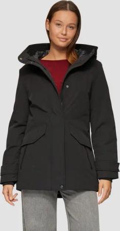 s.Oliver Funktionsjacke Sportive Jacke mit leichter Wattierung und Logo-Tape Rippbündchen