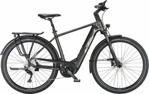KTM MACINA STYLE 740 (750 Wh), 10 Gang Kettenschaltung, Herrenfahrrad, Diamant, Modell 2024, 28 Zoll 51 cm machine grey (silver+blue)