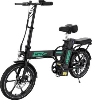 HITWAY E-Bike Faltrad BK5S elektro-cityrad 16 Zoll mit 36V10.4AH akku, 250W Hinterer Motor, Elektrofahrrad Klapprad E-Bike E-räder Faltbar