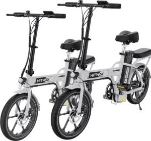 HITWAY E-Bike Faltrad BK5S elektro-cityrad 16 Zoll mit 36V10.4AH akku, 250W Hinterer Motor, Elektrofahrrad Klapprad E-Bike E-räder Faltbar