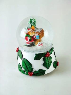 Musicboxworld Spieluhr Schneekugel 100 mm Rentier am Briefkasten