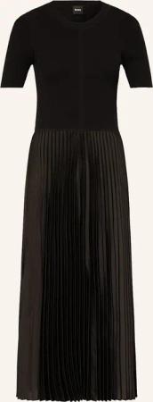 BOSS Kleid FADRIDI im Materialmix mit Plissees