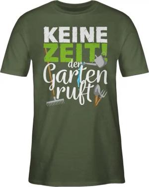 Shirtracer T-Shirt Keine Zeit der Garten ruft - Gartengeräte - weiß Hobby Outfit