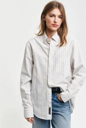 Gant Langarmhemd REG OXFORD STRIPE SHIRT unisex, in leichter Oxford-Qualität