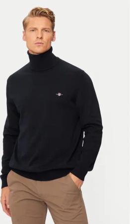 Gant Rollkragenpullover Classic 8030563 Dunkelblau Regular Fit