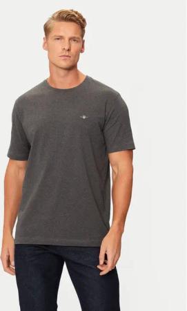 Gant T-Shirt Shield 2003184 Grau Regular Fit