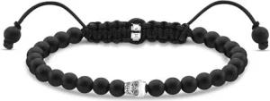 Schwarzes Armband aus Obsidian-Kugeln