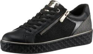 MARCO TOZZI Plateausneaker, Freizeitschuh, Halbschuh, Schnürschuh mit seitlichem Reißverschluss