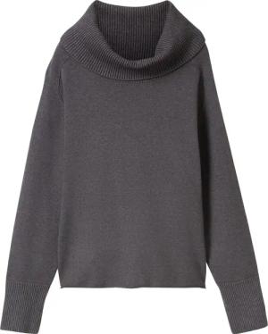 TOM TAILOR Damen Rollkragenpullover mit LENZING™ ECOVERO™, grau, Uni, Gr. XXXL